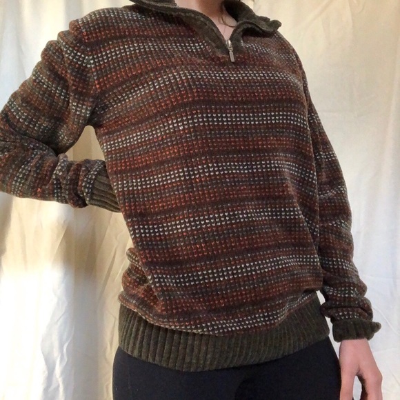 Oversized colourful wool sweater - Picture 1 of 4